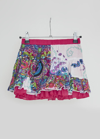 Разноцветная кэжуал с абстрактным узором юбка Desigual а-силуэта (трапеция)