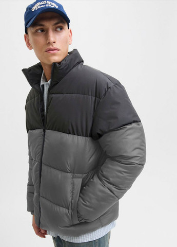 Сіра демісезонна куртка Jack & Jones