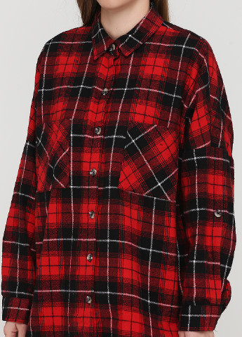 Красная кэжуал рубашка в клетку Madoc Jeans