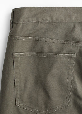 Хаки кэжуал летние прямые брюки H&M