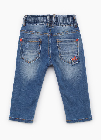Голубые летние прямые джинсы S&D