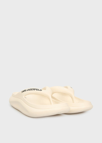 Светло-бежевые кэжуал вьетнамки Karl Lagerfeld