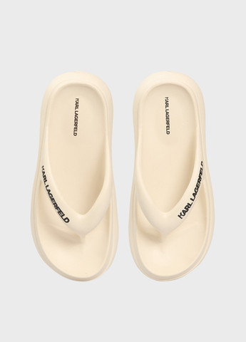 Светло-бежевые кэжуал вьетнамки Karl Lagerfeld