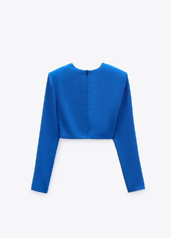 Синяя летняя блуза Zara