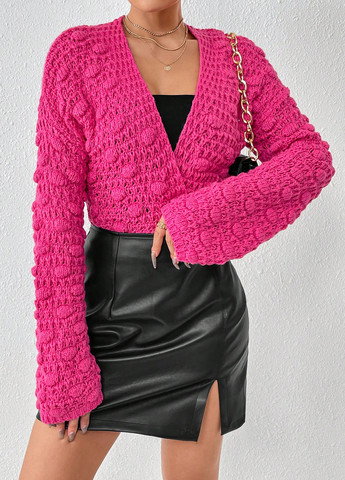 Розовый демисезонный кардиган SHEIN