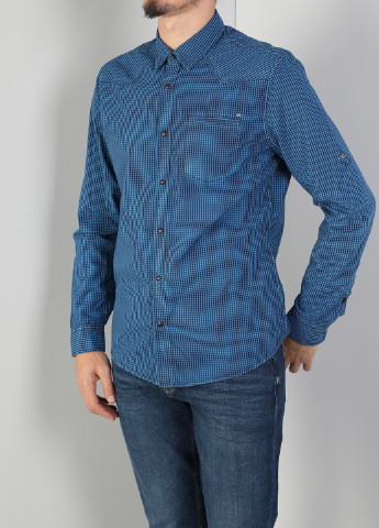 Синяя кэжуал рубашка в клетку Colin's с длинным рукавом