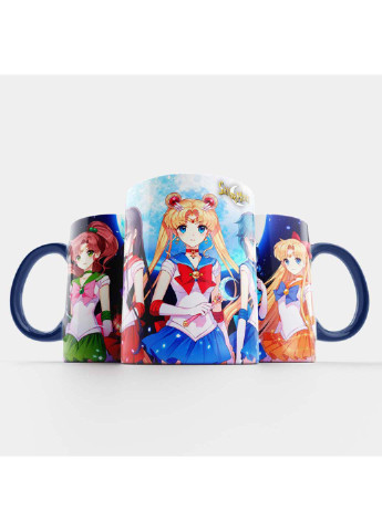 Чашка Fan Girl Сейлор Марс Сейлор Венера Сейлор Юпитер Сейлор Меркурий Сейлор Мун - Sailor Moon 330 мл (254915361)