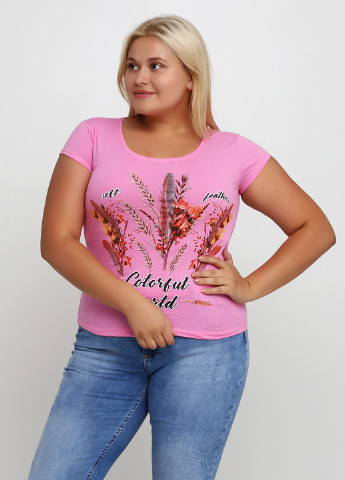 Розовая летняя футболка MMC