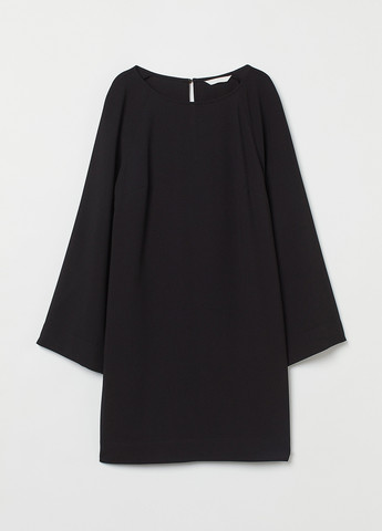 Черное коктейльное платье оверсайз H&M однотонное
