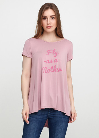 Розовая летняя футболка Alya