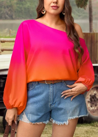 Помаранчева блуза SHEIN