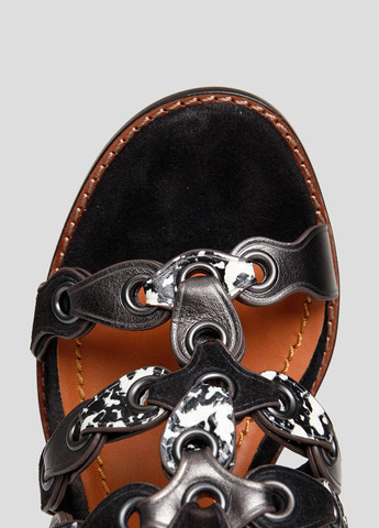 Черные босоножки Coach с ремешком люверсы