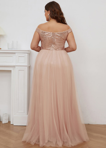 Пудрова кежуал сукня а-силует SHEIN однотонна