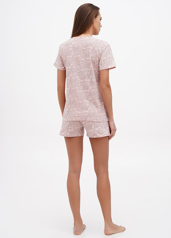 Светло-розовая всесезон пижама (футболка, шорты) футболка + шорты Lucci