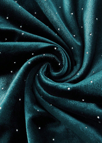 Смарагдова вечірня сукня кльош SHEIN однотонна