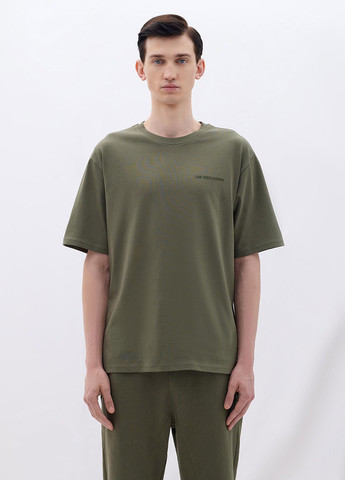 Хаки (оливковая) футболка Les Benjamins