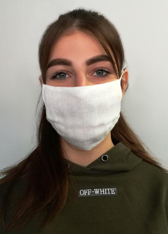 Багаторазова маска Kifa однотонна біла
