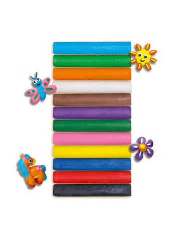 Пластилін Весела ліплення (12 кольорів) Ses Creative (257893234)