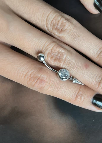 Серьга для пирсинга Silver Flame (350941301)