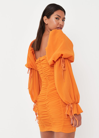 Оранжевое кэжуал платье Missguided однотонное