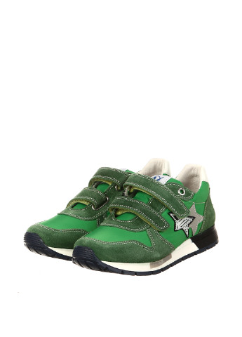 Детские зеленые осенние кроссовки Naturino на липучке для мальчика