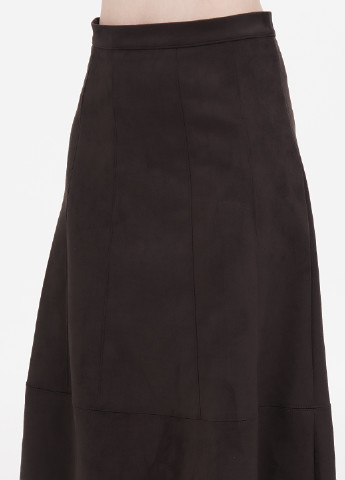 Темно-коричневая кэжуал однотонная юбка Diana Gallesi а-силуэта (трапеция)