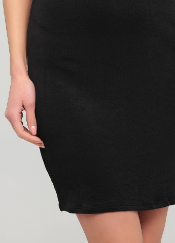 Чорна кежуал сукня, сукня сукня-комбінація H&M однотонна