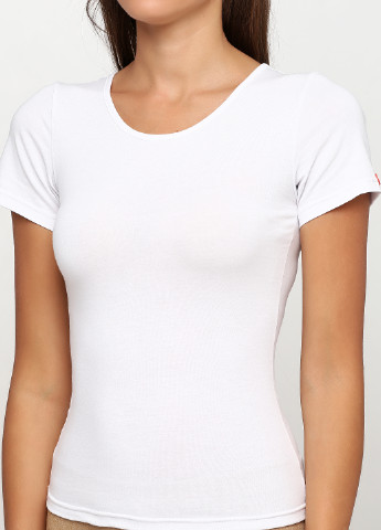 Белая всесезон футболка с коротким рукавом LANS