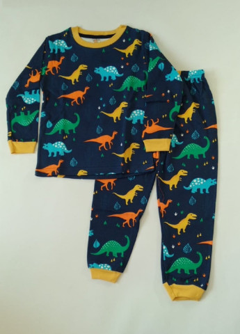 Синяя всесезон комплект пижама (свитшот, брюки) Elmaskids