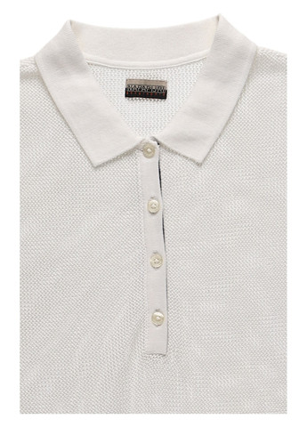 Белая футболка-поло для мужчин Napapijri однотонная