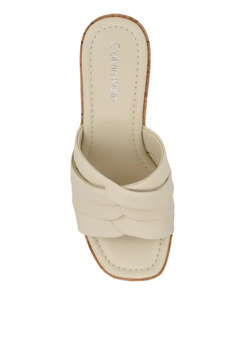 Молочные шлепанцы Calvin Klein плетение