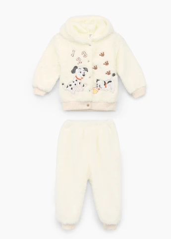 Молочный зимний костюм детский Mini papi