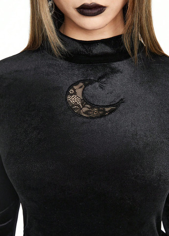 Чорна святковий, вечірня, кежуал сукня з спідницею-сонце, а-силует SHEIN однотонна