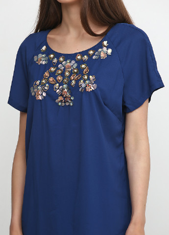 Синее кэжуал платье Uttam Boutique однотонное