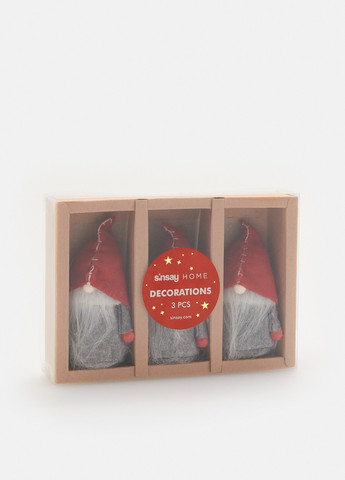 Новорічна підвіска (3 шт.), 12 см Sinsay (353086914)