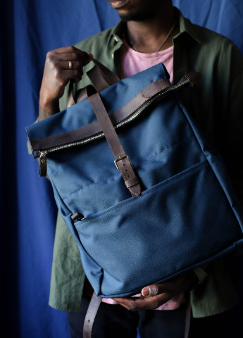 Чоловічий рюкзак ручної роботи з натуральної вінтажної шкіри коричневого кольору Boorbon (253351920)
