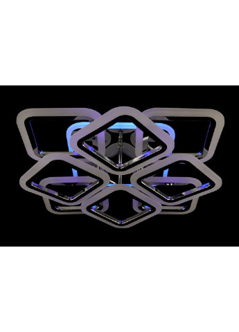 Люстра потолочная LED с пультом A2400/4+4S-RGB-ch Хром 11х50х50 см. Sunnysky (253627597)