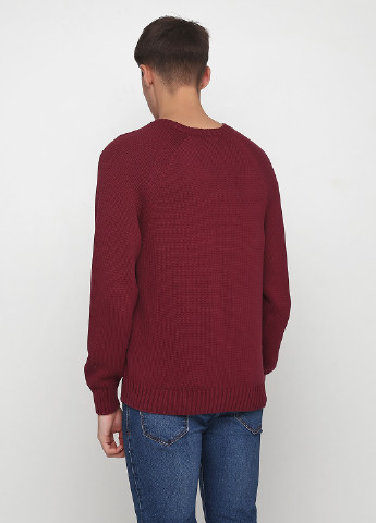 Бордовый демисезонный джемпер пуловер Lands' End