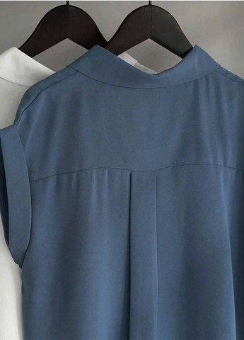 Сіро-синя блуза SHEIN