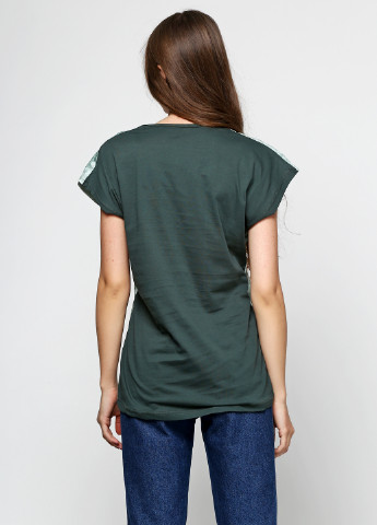Темно-зеленая летняя футболка Diyamor