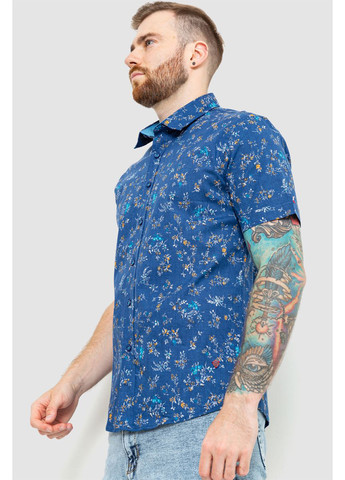 Темно-синяя кэжуал рубашка с цветами Ager
