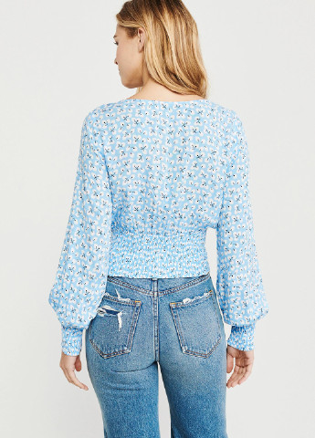 Комбинированная летняя блуза Abercrombie & Fitch