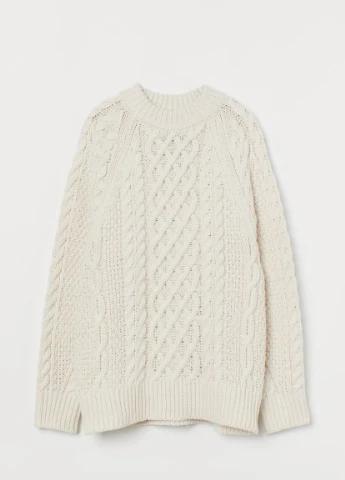 Джемпер в'язки косицами H&M (243649092)