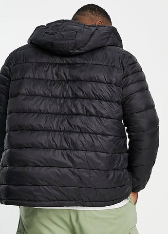 Черная демисезонная куртка демисезонная большого размера Jack & Jones 108733946