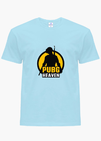 Голубая демисезонная футболка детская пубг пабг (pubg)(9224-1185) MobiPrint