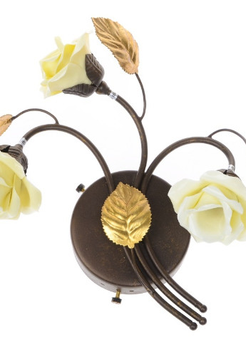 Бра галогенне настінне накладне білі троянди флористика BKL-198W/3 Brille (253894595)