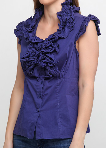 Синяя летняя блуза Luisa Spagnoli