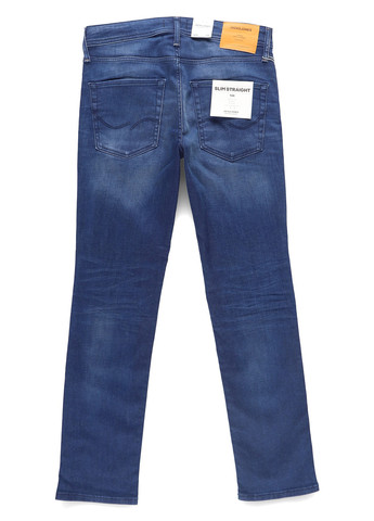 Синие демисезонные прямые джинсы Jack & Jones
