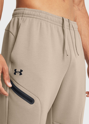 Бежевые спортивные демисезонные джоггеры брюки Under Armour
