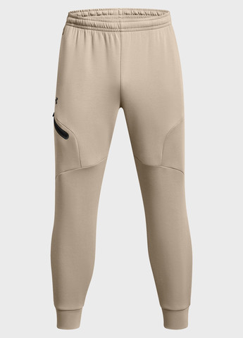 Бежевые спортивные демисезонные джоггеры брюки Under Armour